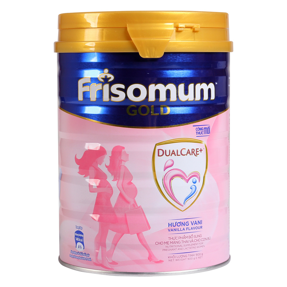 Sữa Frisomum Gold DualCare+ Mới 900g Hương Vani